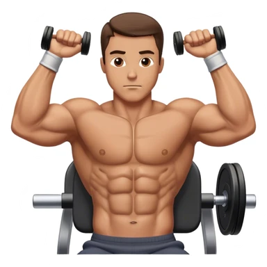 guy how to do chest flyes exercise sticker
