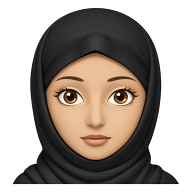 Muslim woman with niqab sticker