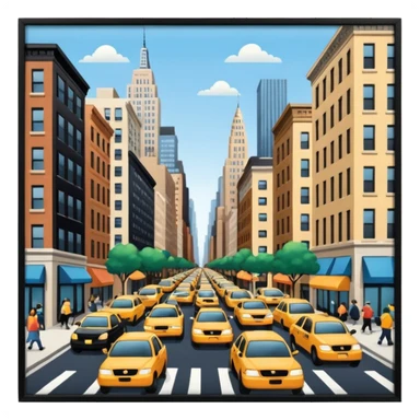 streets of New York sticker