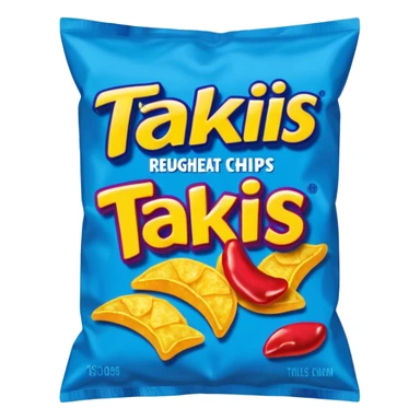 takis blue chips bag
 sticker