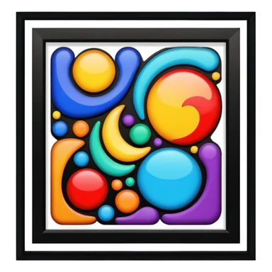 frame with art sticker