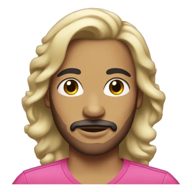 Cross dresser with facial hair sticker