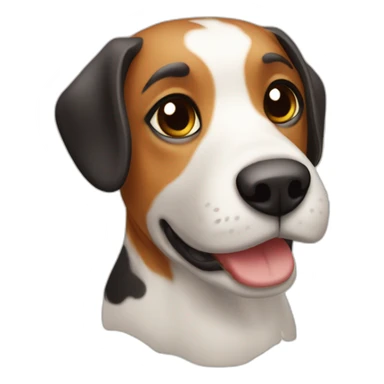 Cocinelle sur chien sticker