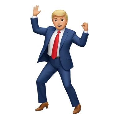 Donald Trump bailando sticker