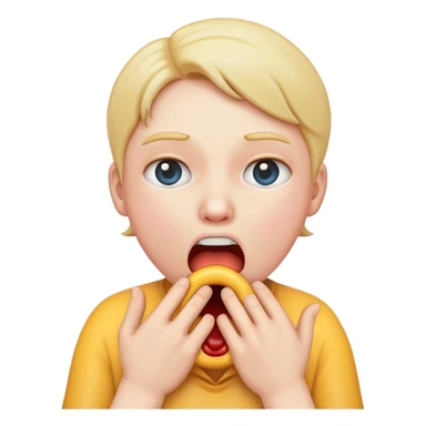 choking self emoji sticker