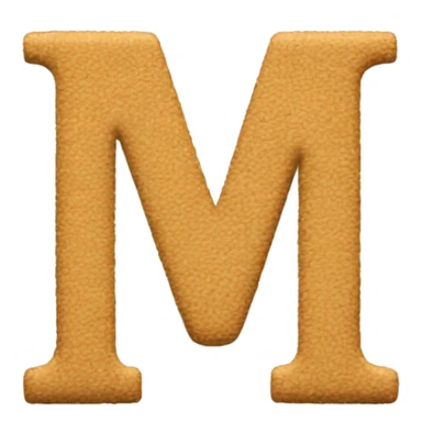 Letter M with shape of unlimited symbol sticker