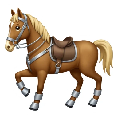 Horse with shoes sticker