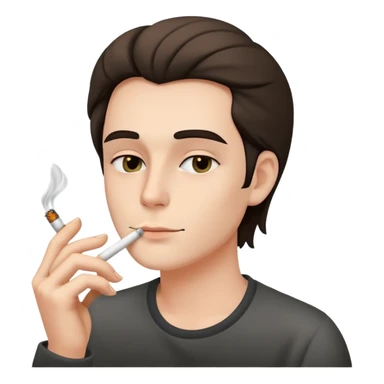 personne qui fume  sticker