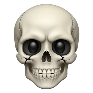 Faz uma caveira com o rosto do it sticker