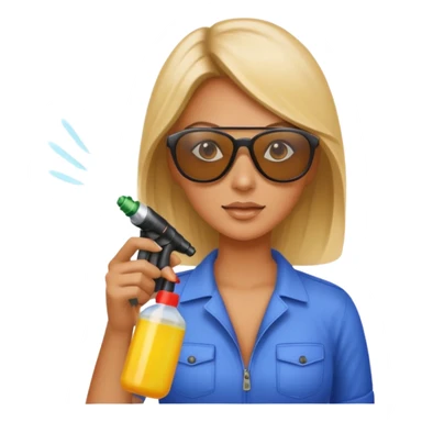 inscticiding woman sticker