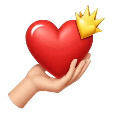 Un brazo abrazando un corazón sticker