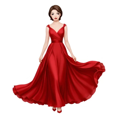 Anne Hathaway in red dress sticker
