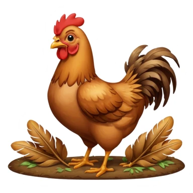 chicken eat sticker
