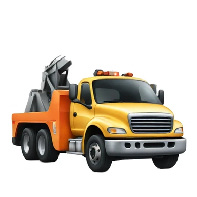 tow truck with loading space  sticker