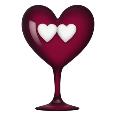 Corazón vino tinto  sticker