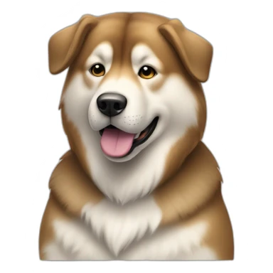 Dog alaskan malamut full-height sticker