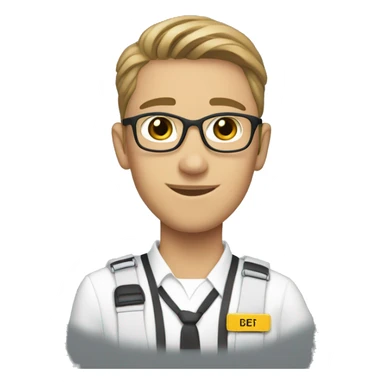 LDS missionary with name tag sticker