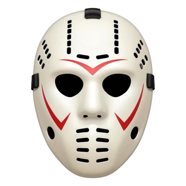 Masque de hockey de kanye west sticker