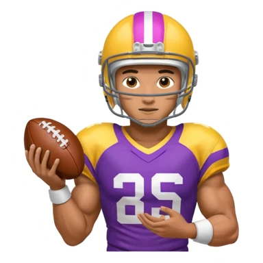 A gay football player sticker