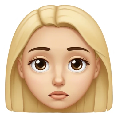 emoji de chica cansada con insomnio  sticker