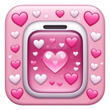 mix light pink dark pink and white girly gamer app sticker