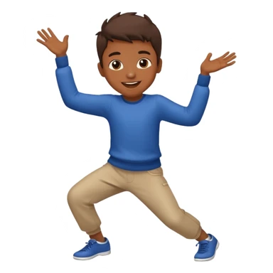 Niño bailando sticker
