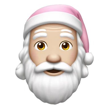 Light Pink Santa Claus with white skin sticker