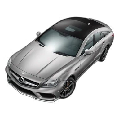 Black Mercedes benz cls sticker