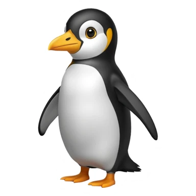 Penguin posing like, "Why? sticker