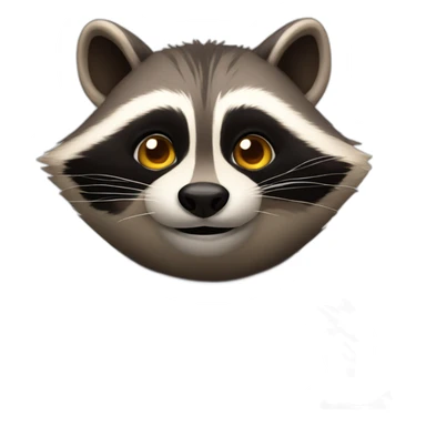 Racoon Big body fat sticker