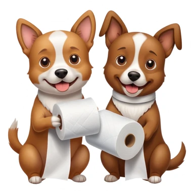 There are hardly any pets in this world as clever as these two dogs, because they can turn an ordinary toilet paper wall into the most unforgettable playground.

 sticker