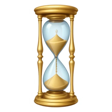 fancy ornate hourglass sticker