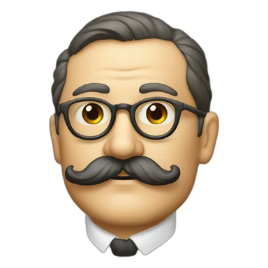 Chancelier allemand 1939-1945 moustache rectangle sticker