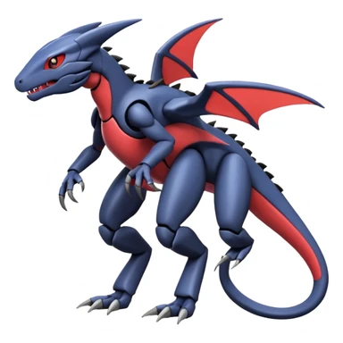 Heliolisk-Salandit-Gabite-Cyclizar-Genesect-Pokémon, full body sticker