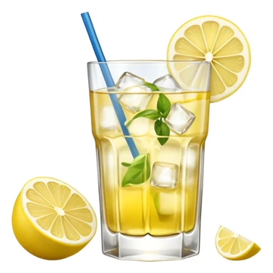 Spritz St-Germain avec citron et glaçons sticker