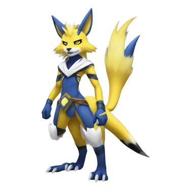 Lombax-Renamon-Zeraora full body sticker
