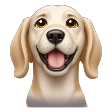 Dog suspecting face sticker