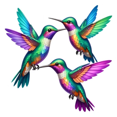 Hummingbirds sticker