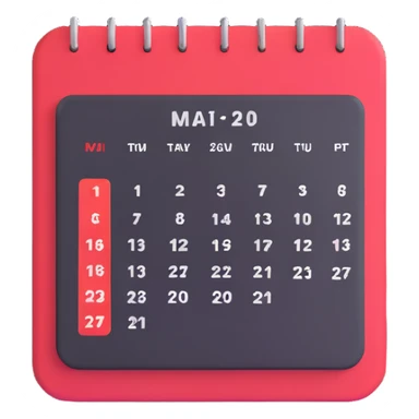 calendar with confirmed rescheduled shift sticker