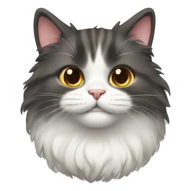 Fluffy cat sticker
