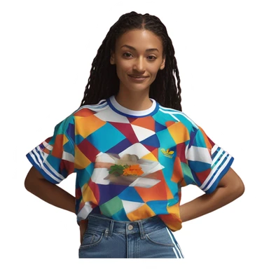 90s retro adidas shirt sticker