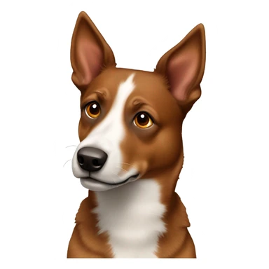 All brown red heeler sticker