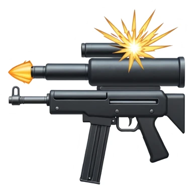 machine gun firing sticker