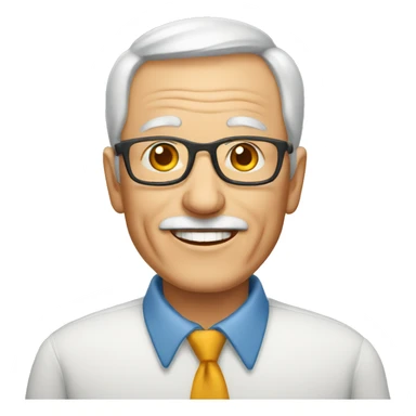 active senior man sticker