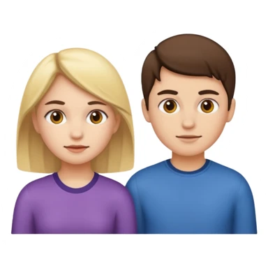 Une fille est un garçon dans me style des émojie normal sticker