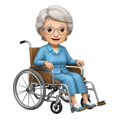 grandma on wheelchair sticker