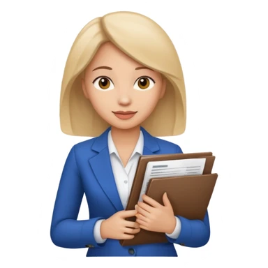 woman Financial Services & Insurance with some documents sticker