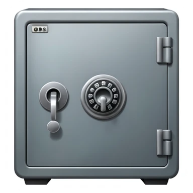 bank safe, no background sticker