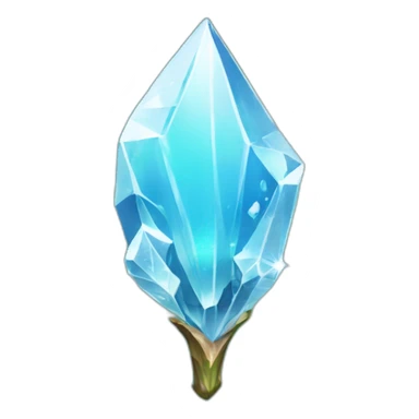Clear crystal sward sticker