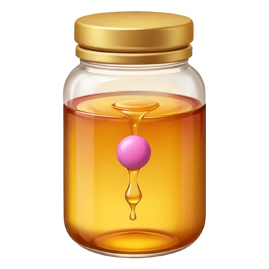 jar of honey and a pink pill (iphone emoji styled) sticker